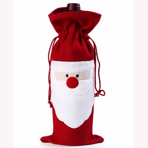 Felt Santa  Christmas Wine Bottle Cover_500x500